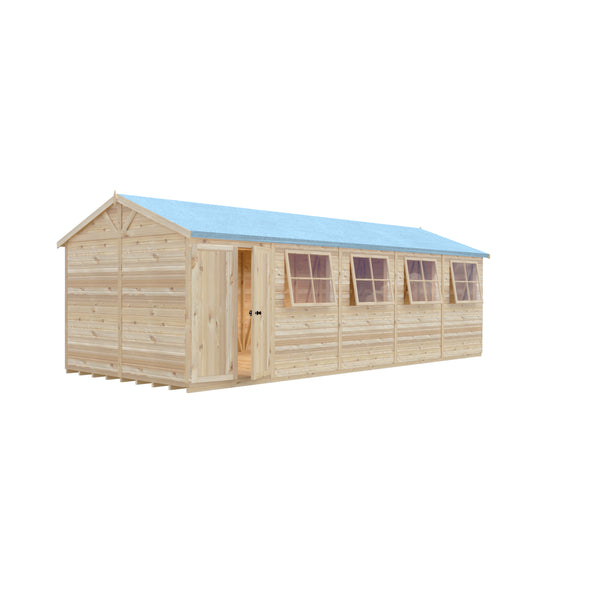 Mammoth 10x25 Double Door 12mm Shiplap Garden Shed