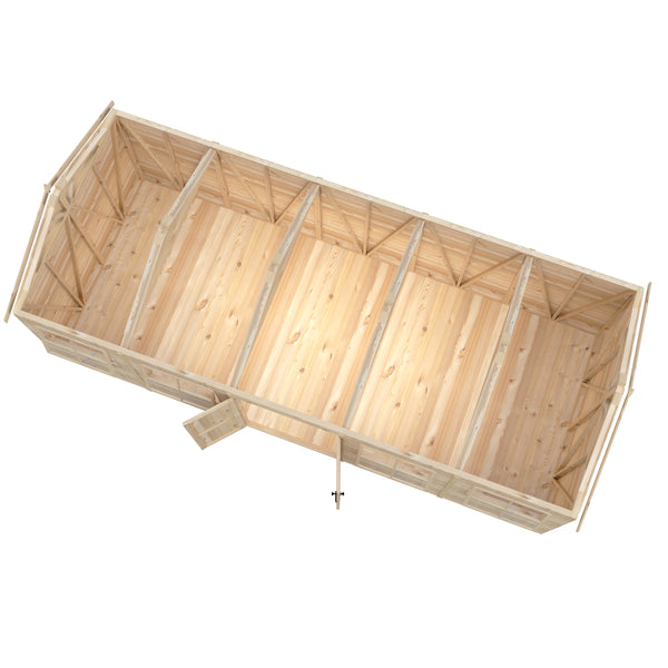 Mammoth 10x25 Double Door 12mm Shiplap Garden Shed