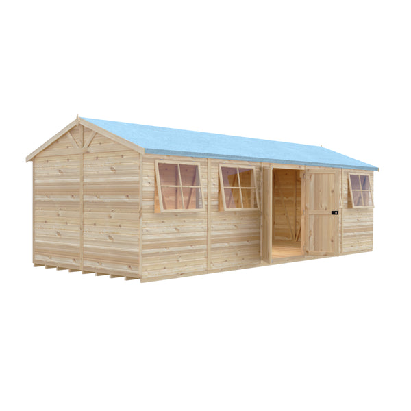 Mammoth 10x25 Double Door 12mm Shiplap Garden Shed