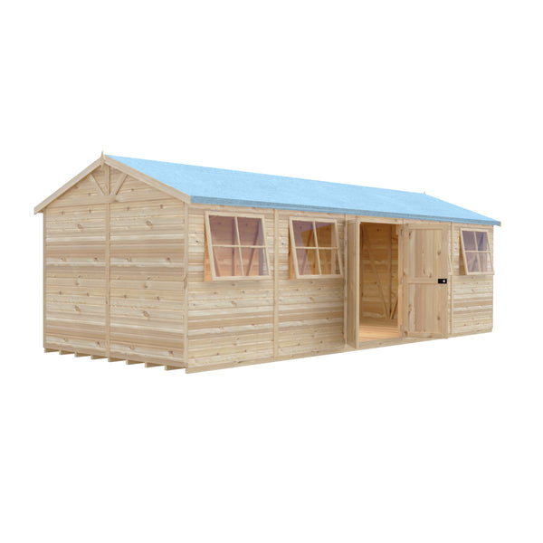 Mammoth 10x25 Double Door 12mm Shiplap Garden Shed