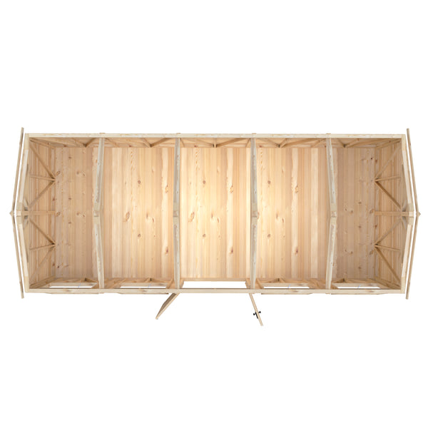 Mammoth 10x25 Double Door 12mm Shiplap Garden Shed