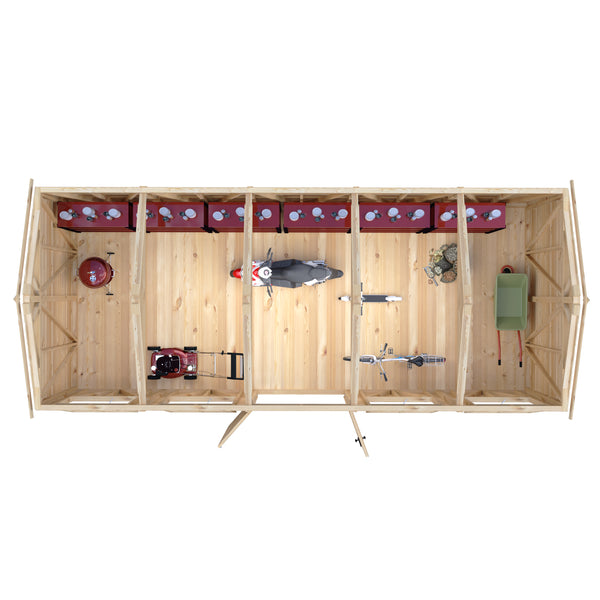 Mammoth 10x25 Double Door 12mm Shiplap Garden Shed