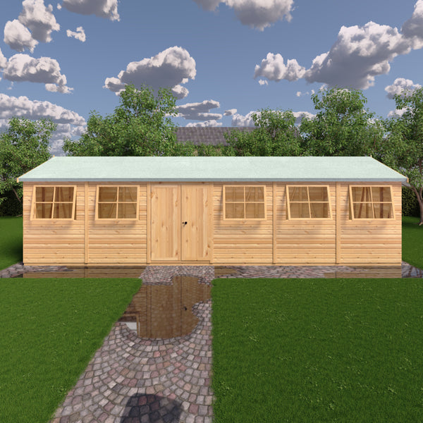 Mammoth 12x12 Double Door 12mm Shiplap Garden Shed