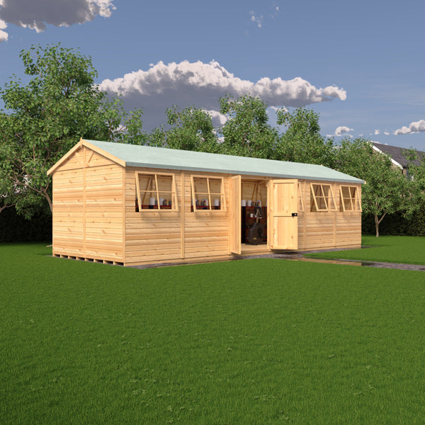 Mammoth 10x30 Double Door 12mm Shiplap Garden Shed