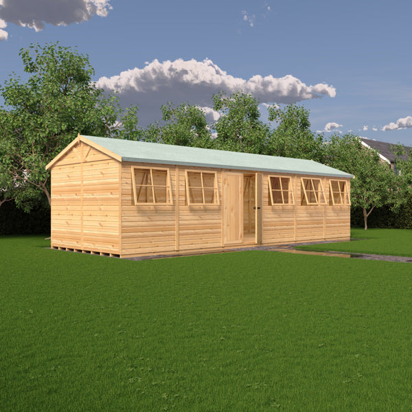 Mammoth 10x30 Double Door 12mm Shiplap Garden Shed