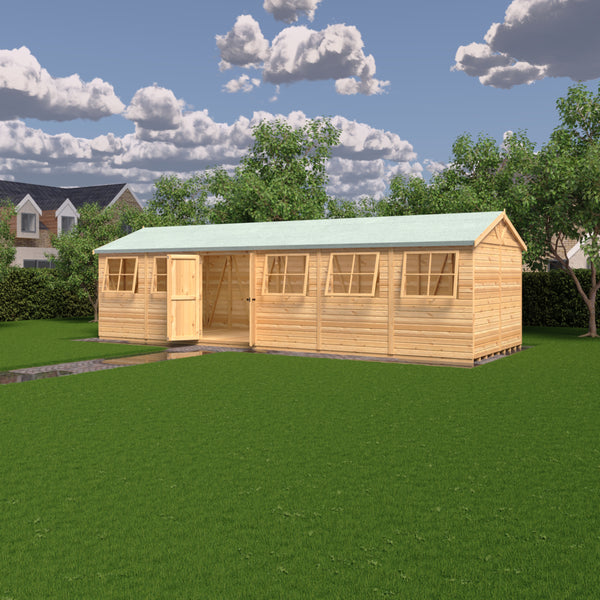 Mammoth 10x30 Double Door 12mm Shiplap Garden Shed