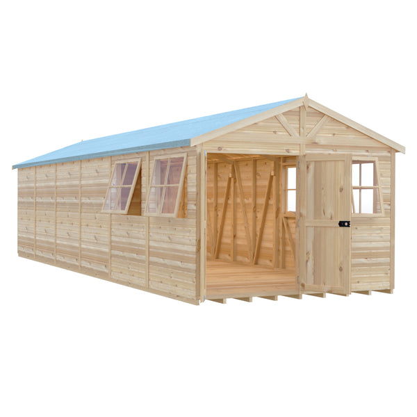 Mammoth 10x30 Double Door 12mm Shiplap Garden Shed