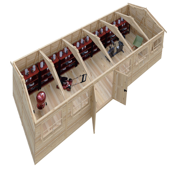 Mammoth 10x30 Double Door 12mm Shiplap Garden Shed