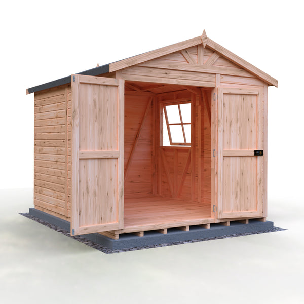 Mammoth 10x8 Double Door 12mm Shiplap Garden Shed