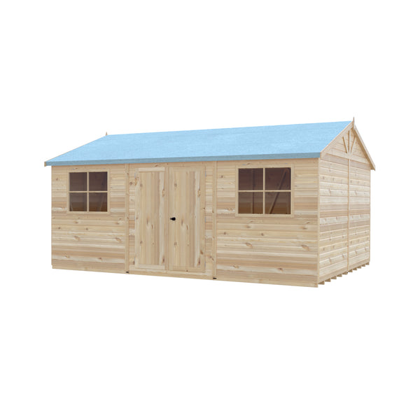 Mammoth 12x18 Double Door 12mm Shiplap Garden Shed