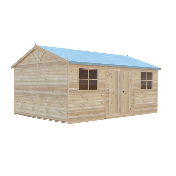 Mammoth 12x18 Double Door 12mm Shiplap Garden Shed
