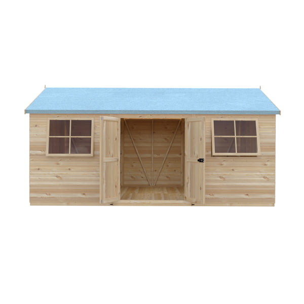 Mammoth 12x18 Double Door 12mm Shiplap Garden Shed