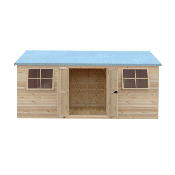 Mammoth 12x18 Double Door 12mm Shiplap Garden Shed