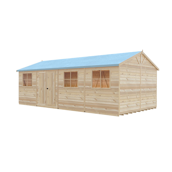Mammoth 12x24 Double Door 12mm Shiplap Garden Shed