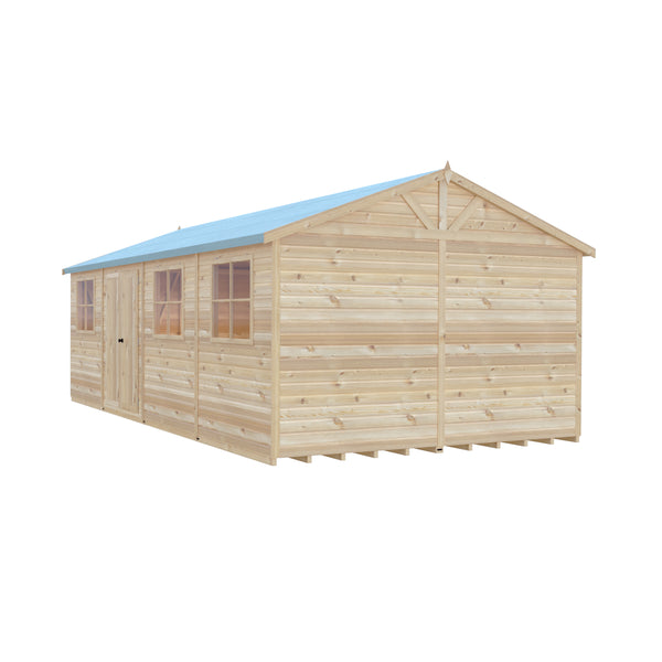 Mammoth 12x24 Double Door 12mm Shiplap Garden Shed