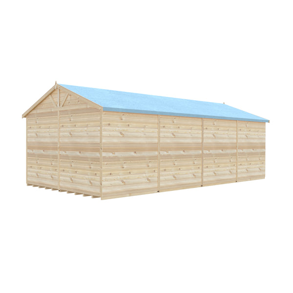 Mammoth 12x24 Double Door 12mm Shiplap Garden Shed