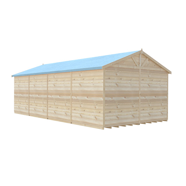Mammoth 12x24 Double Door 12mm Shiplap Garden Shed