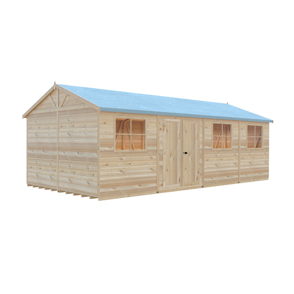 Mammoth 12x24 Double Door 12mm Shiplap Garden Shed