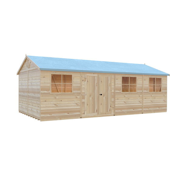 Mammoth 12x24 Double Door 12mm Shiplap Garden Shed