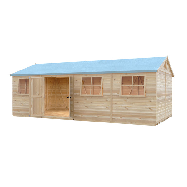 Mammoth 12x24 Double Door 12mm Shiplap Garden Shed