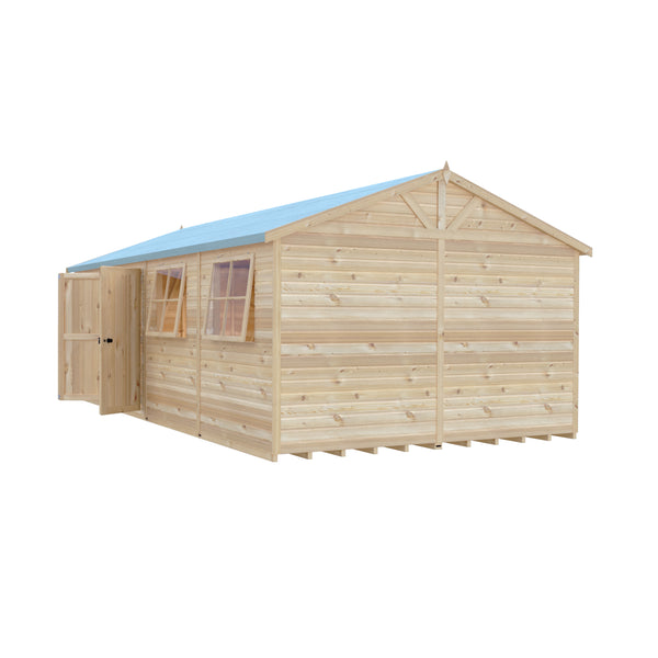 Mammoth 12x24 Double Door 12mm Shiplap Garden Shed