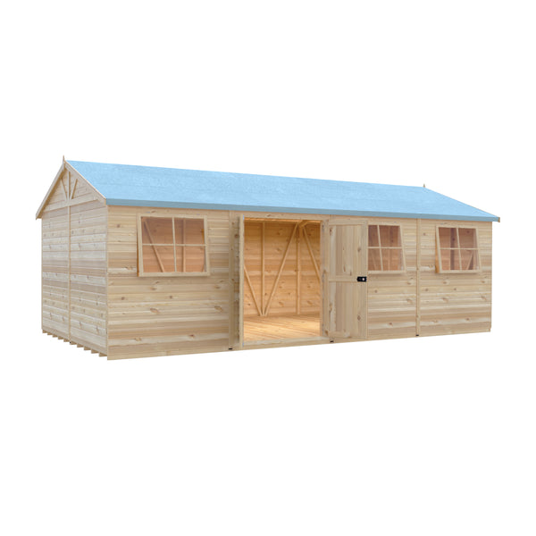 Mammoth 12x24 Double Door 12mm Shiplap Garden Shed