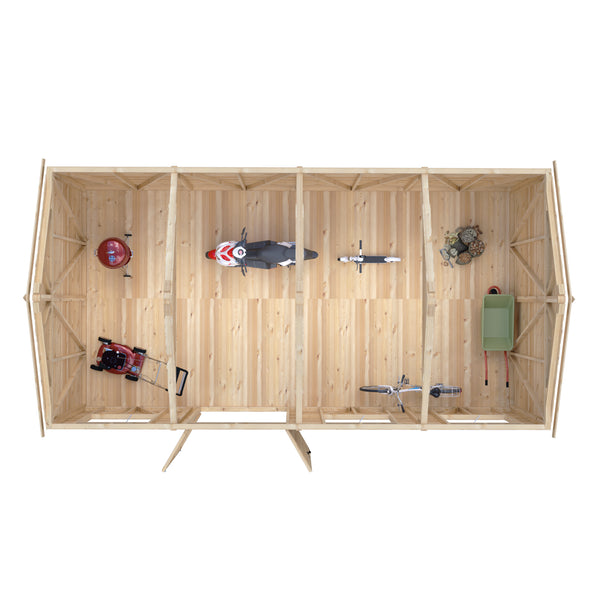 Mammoth 12x24 Double Door 12mm Shiplap Garden Shed