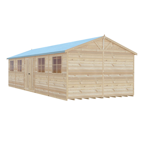 Mammoth 12x30 Double Door 12mm Shiplap Garden Shed