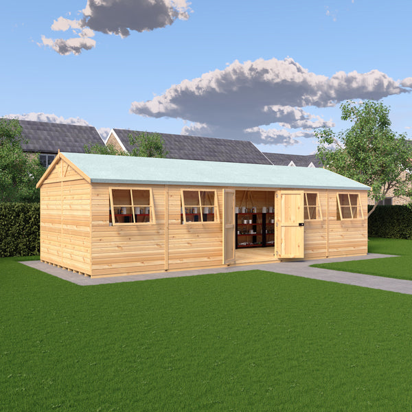 Mammoth 12x30 Double Door 12mm Shiplap Garden Shed