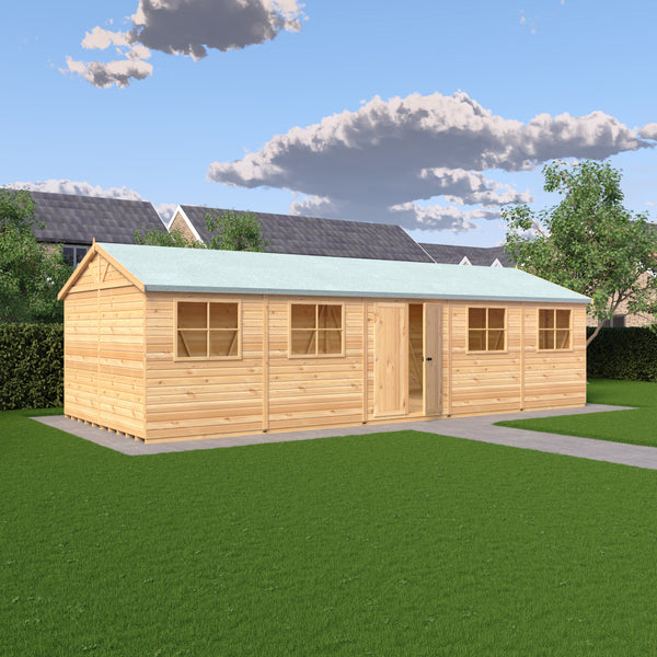 Mammoth 12x30 Double Door 12mm Shiplap Garden Shed