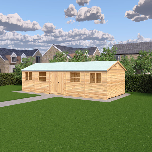 Mammoth 12x30 Double Door 12mm Shiplap Garden Shed