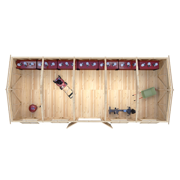 Mammoth 12x30 Double Door 12mm Shiplap Garden Shed