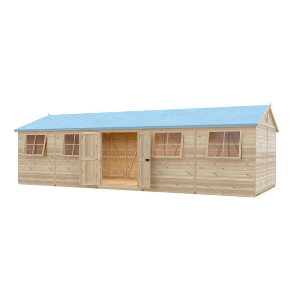 Mammoth 12x30 Double Door 12mm Shiplap Garden Shed