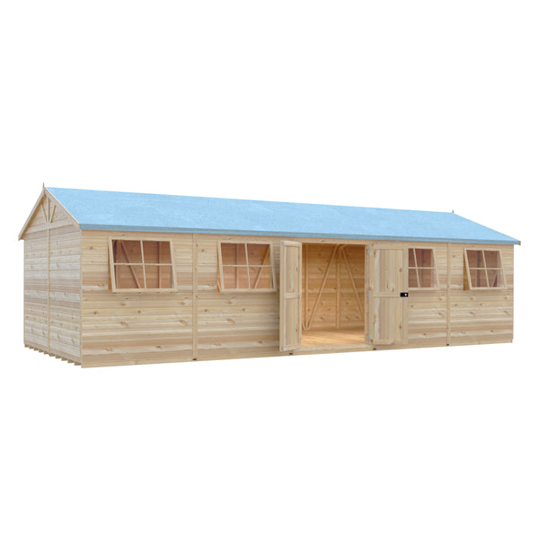 Mammoth 12x30 Double Door 12mm Shiplap Garden Shed