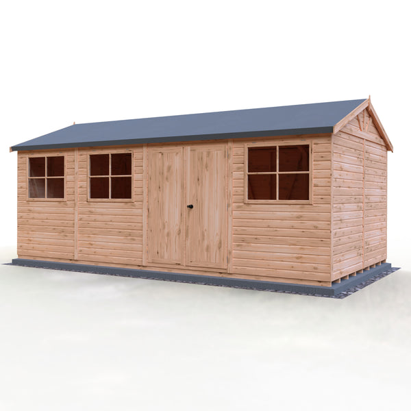 Mammoth 10x20 Double Door 12mm Shiplap Garden Shed