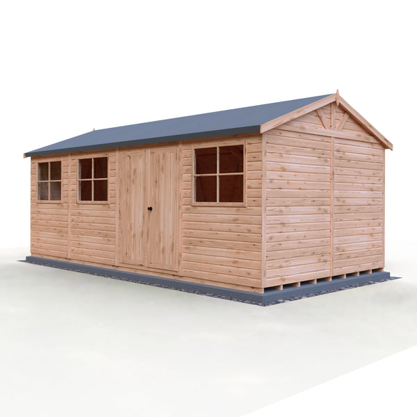 Mammoth 10x20 Double Door 12mm Shiplap Garden Shed