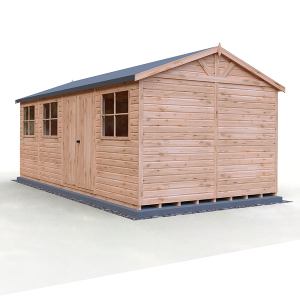 Mammoth 10x20 Double Door 12mm Shiplap Garden Shed
