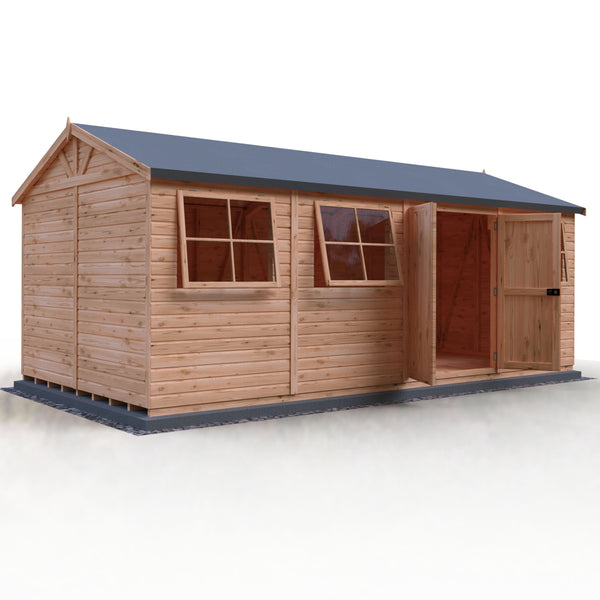 Mammoth 10x20 Double Door 12mm Shiplap Garden Shed