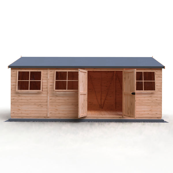 Mammoth 10x20 Double Door 12mm Shiplap Garden Shed