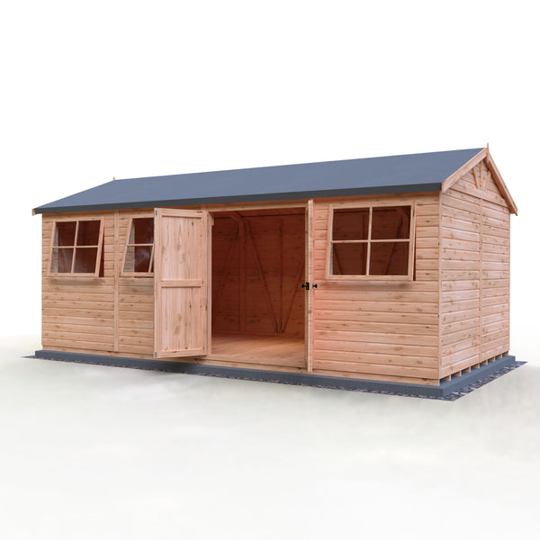 Mammoth 10x20 Double Door 12mm Shiplap Garden Shed