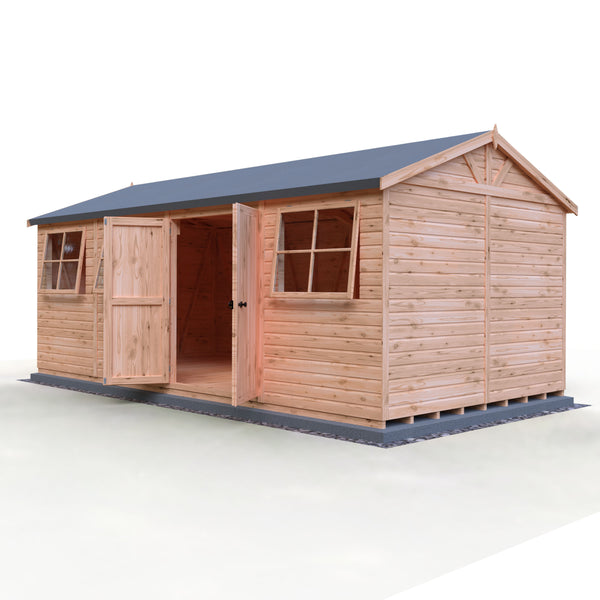 Mammoth 10x20 Double Door 12mm Shiplap Garden Shed