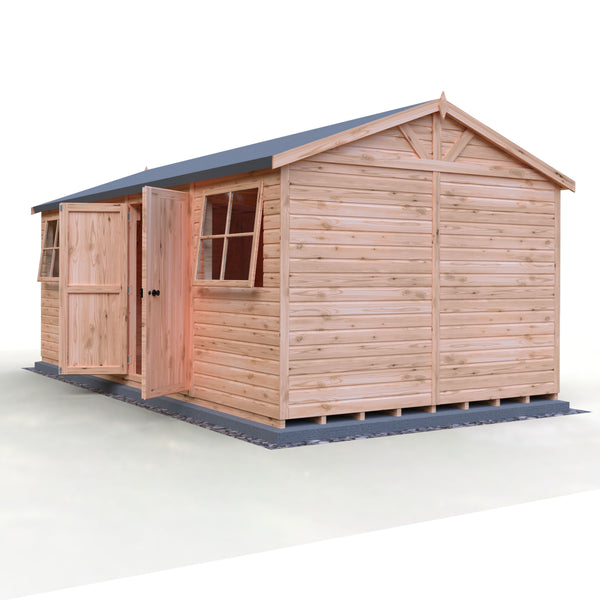 Mammoth 10x20 Double Door 12mm Shiplap Garden Shed