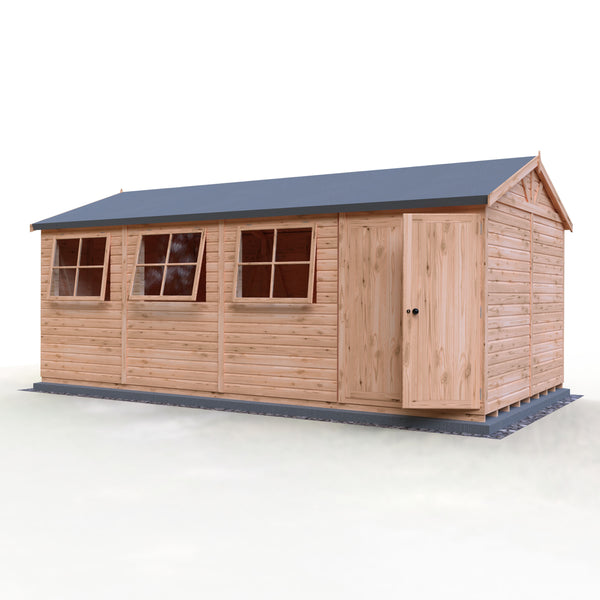 Mammoth 10x20 Double Door 12mm Shiplap Garden Shed