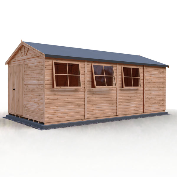 Mammoth 10x20 Double Door 12mm Shiplap Garden Shed