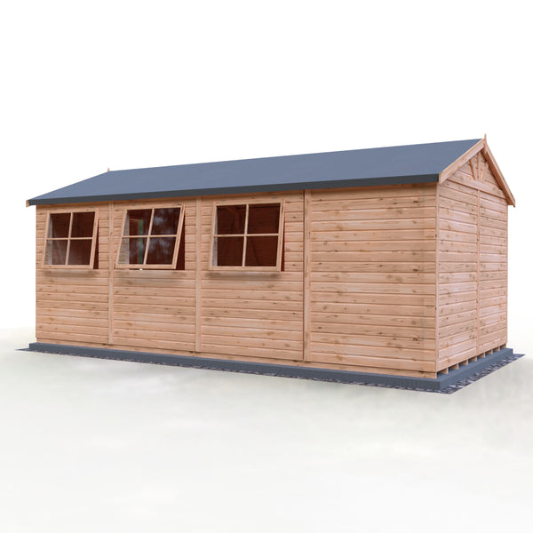 Mammoth 10x20 Double Door 12mm Shiplap Garden Shed