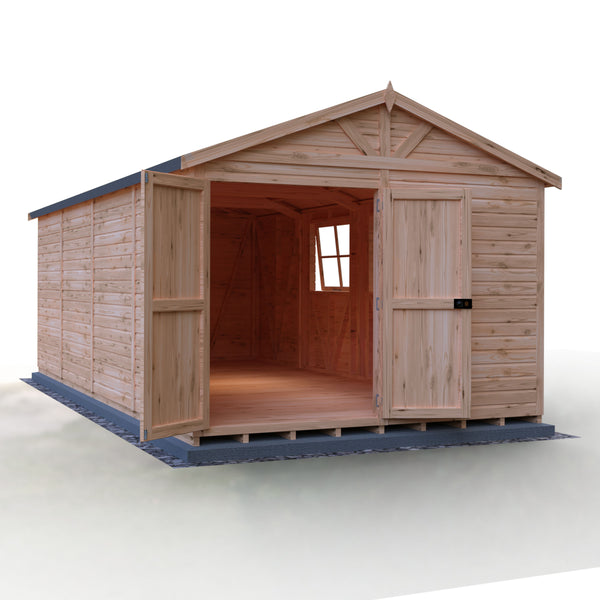 Mammoth 10x20 Double Door 12mm Shiplap Garden Shed