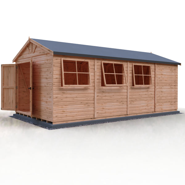 Mammoth 10x20 Double Door 12mm Shiplap Garden Shed