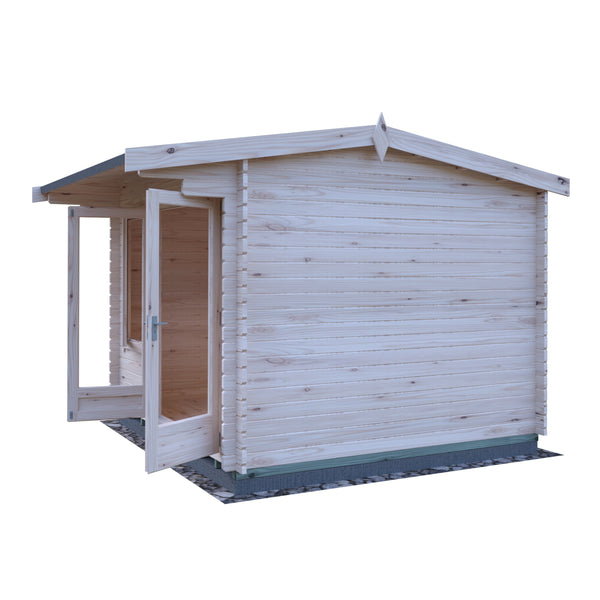 Shire Marlborough 10Gx10 Log Cabin 28mm interlock cladding - Best Shed