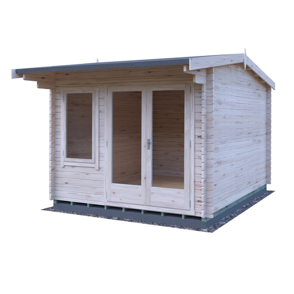 Shire Marlborough 12Gx10 Log Cabin 28mm interlock cladding - Best Shed