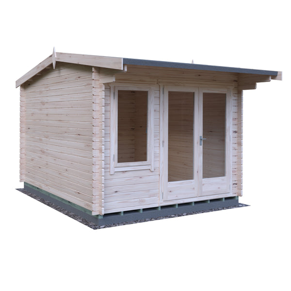 Shire Marlborough 12Gx10 Log Cabin 28mm interlock cladding - Best Shed